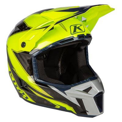 Klim F3 Carbon Off-Road Helmet Lightning HI-Vis