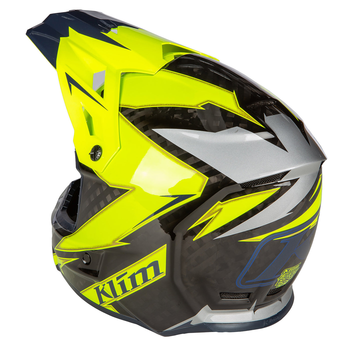 Klim F3 Carbon Off-Road Helmet Lightning HI-Vis