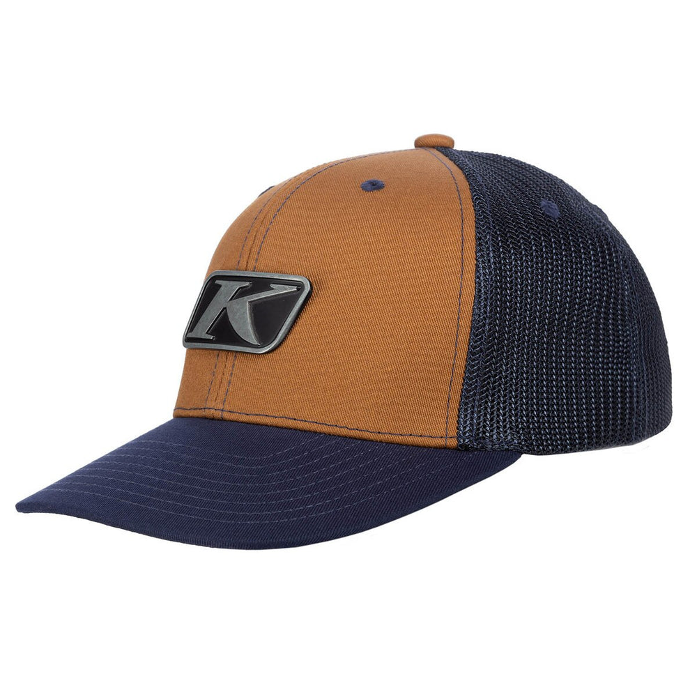 Klim Icon Snap Hat Golden Brown - Dress Blues