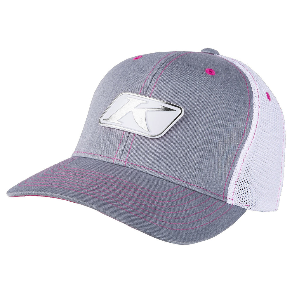 Klim Icon Snap Hat Heathered Gray - White