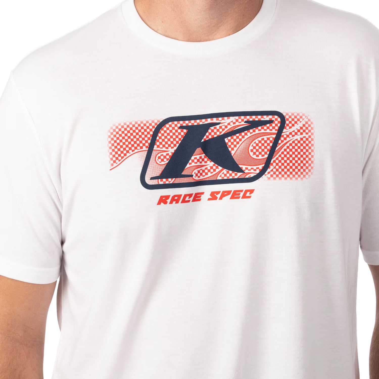 Klim Race Spec SS T  White - Dress Blues