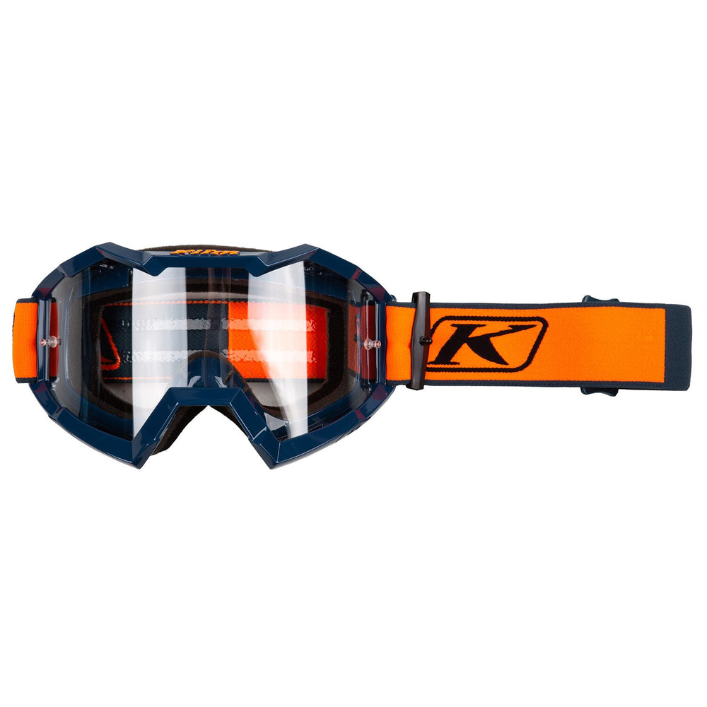 Klim Viper Off-Road Fracture Strike Orange Clear Lens Goggles