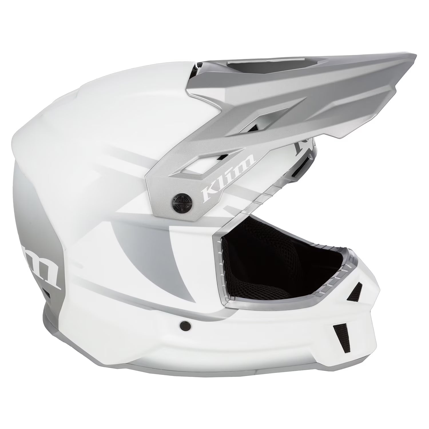 Klim F3 Helmet ECE Off-Road Helmet Icon White - Monument Gray