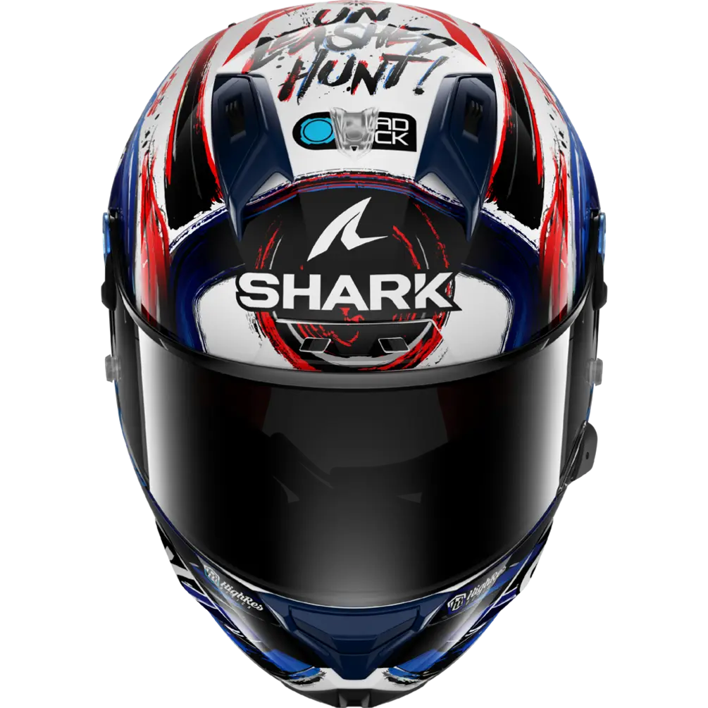 Shark Aeron GP FIM Racing #1 Replica Zarco Signature White Black Blue (WKB)