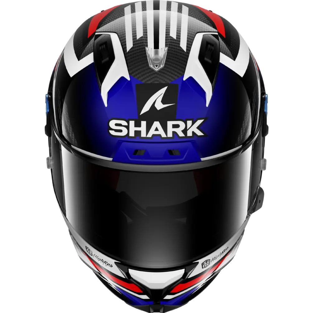 Shark Aeron GP Carbon FIM Racing #1 Firstlap Carbon Blue Red (DBR)