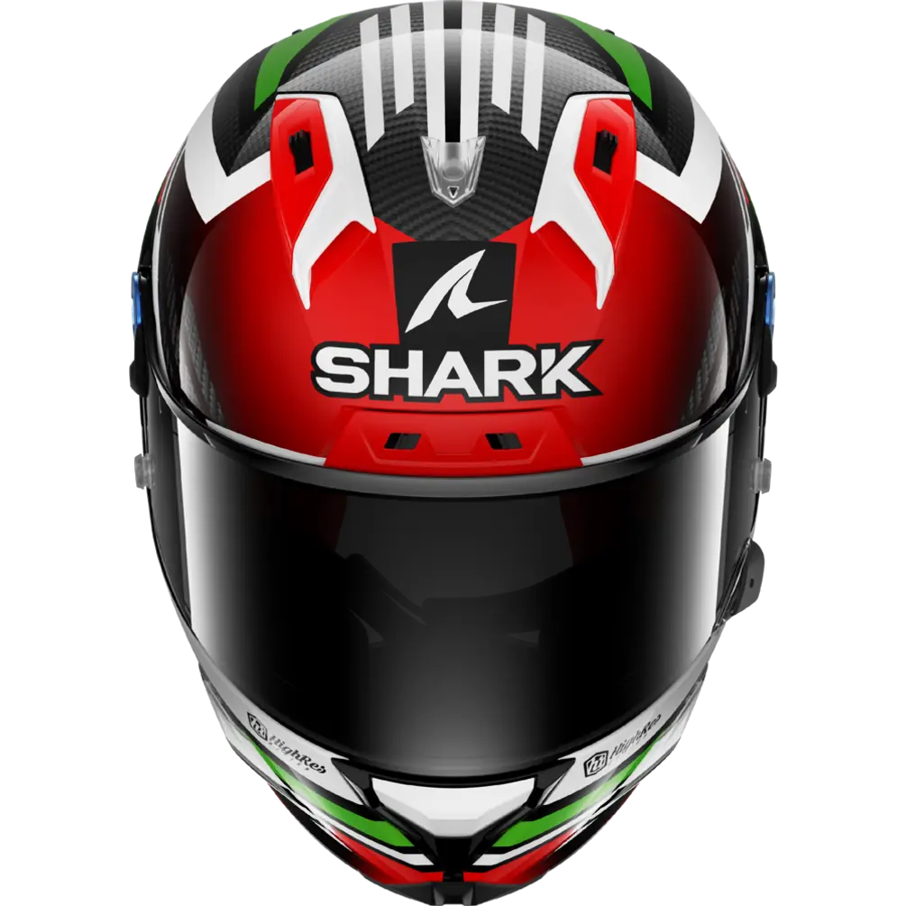 Shark Aeron GP FIM Racing #1 Firstlap Carbon Red Green (DRG)