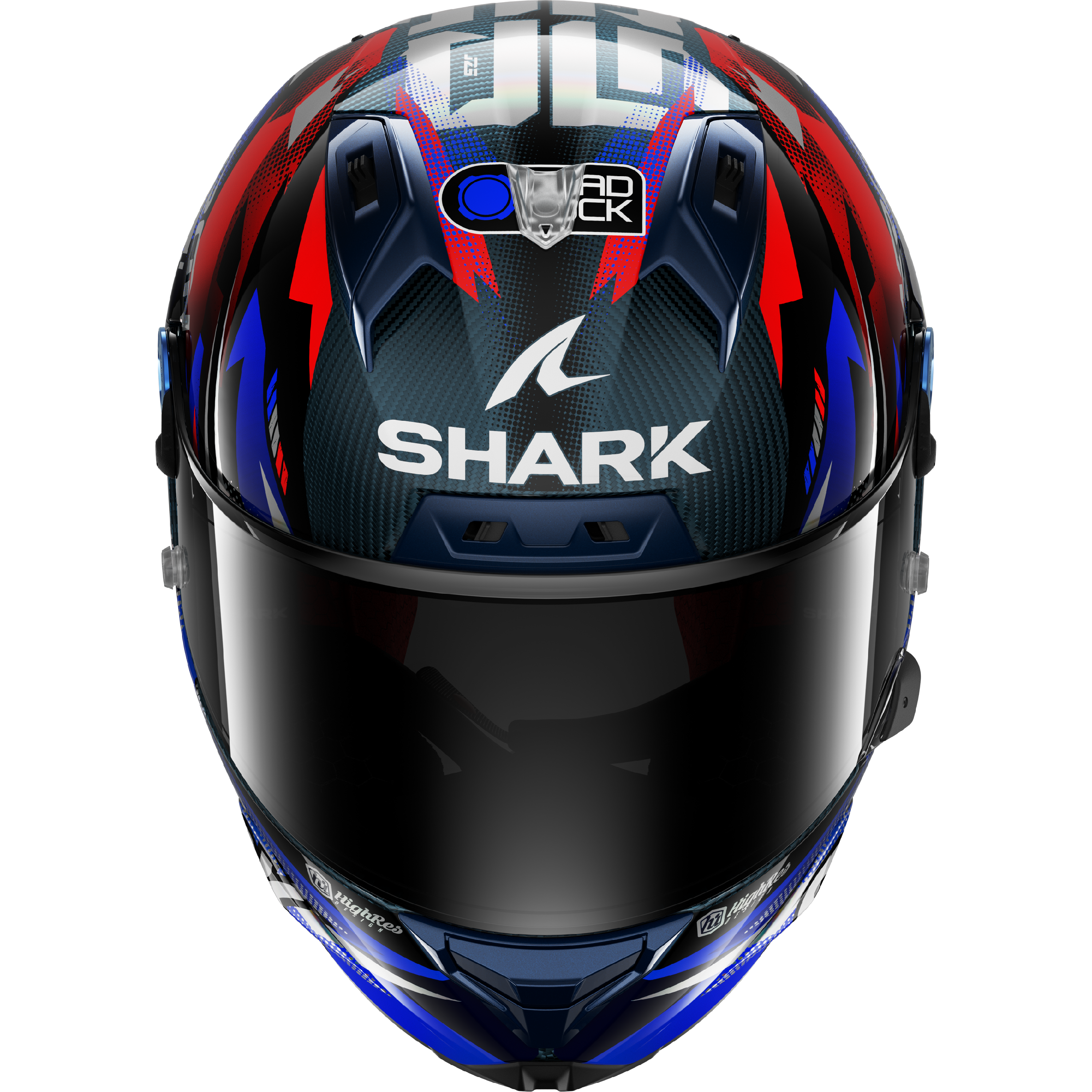 SHARK Aeron GP FIM Racing Replica Zarco GP France Carbon / Blue / Chrome (DBU)