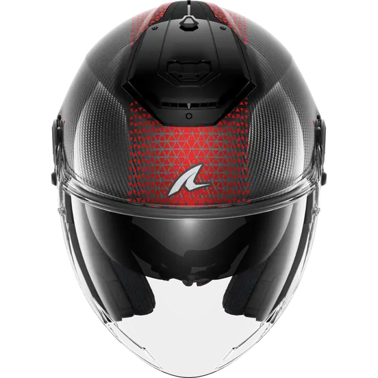 Shark RS Jet Carbon Ikonic Carbon Red Chrome Carbon Helmet (DRU)