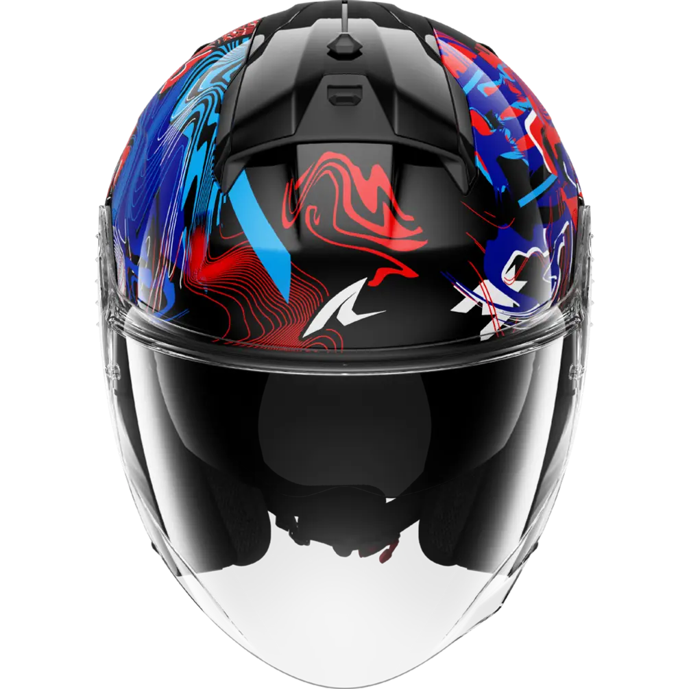 Shark Skwal Jet PRANZ Black/Blue/Red Helmet (KBR)
