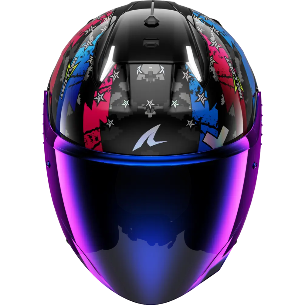 Shark Skwal i3 Jet Hellcat Black/Blue Helmet (KUB)