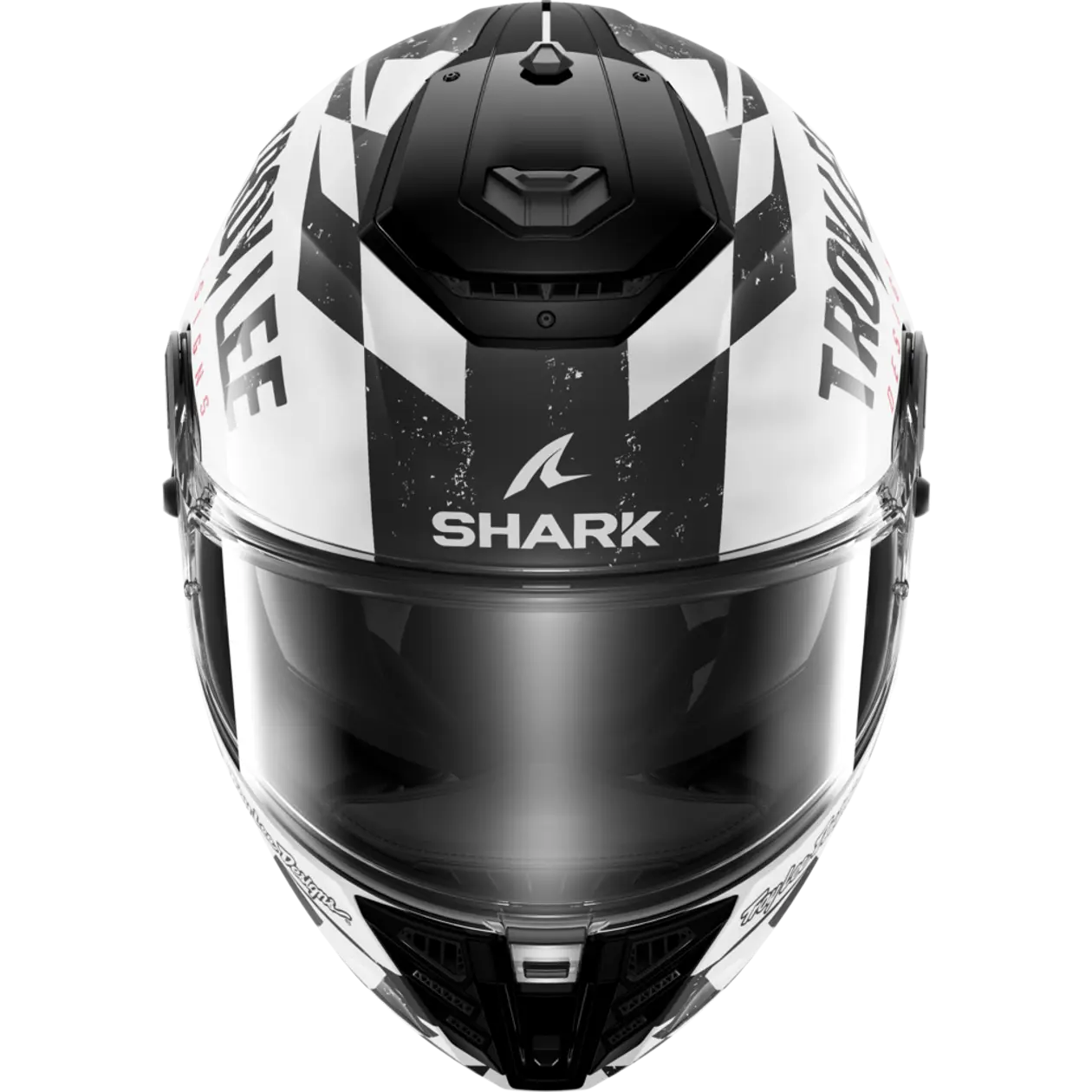Shark x TLD Spartan RS Raceshop White Black Red Helmet (WKR)