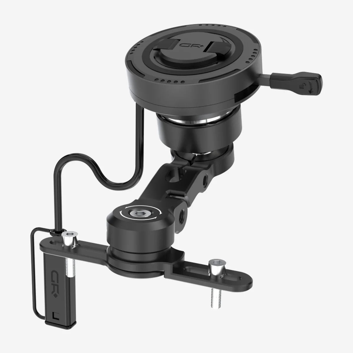 GRXPLORE GR-MW62 Brake Reservoir Mount with Wireless Charging with Vibration Dampener