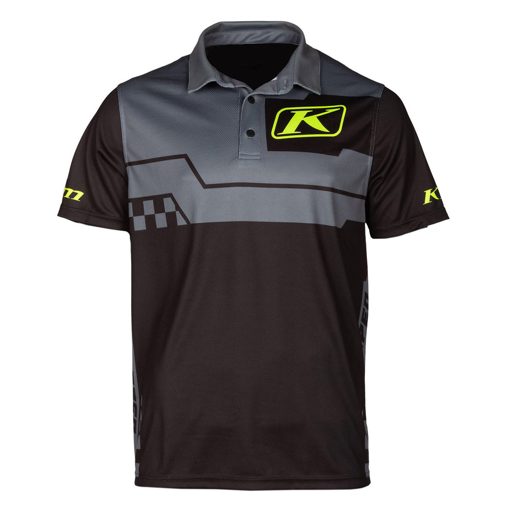 Klim Launch Polo Castlerock Gray - Black