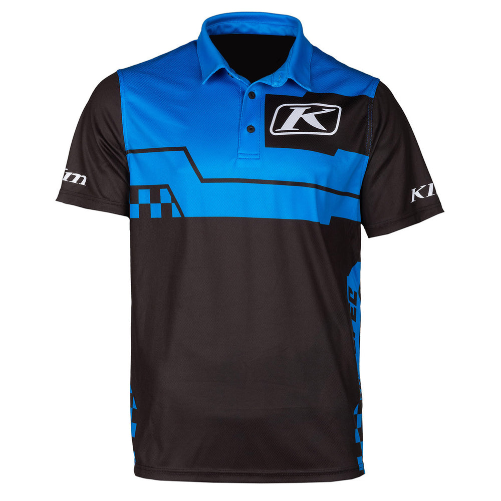 Klim Launch Polo Electric Blue Lemonade - Black