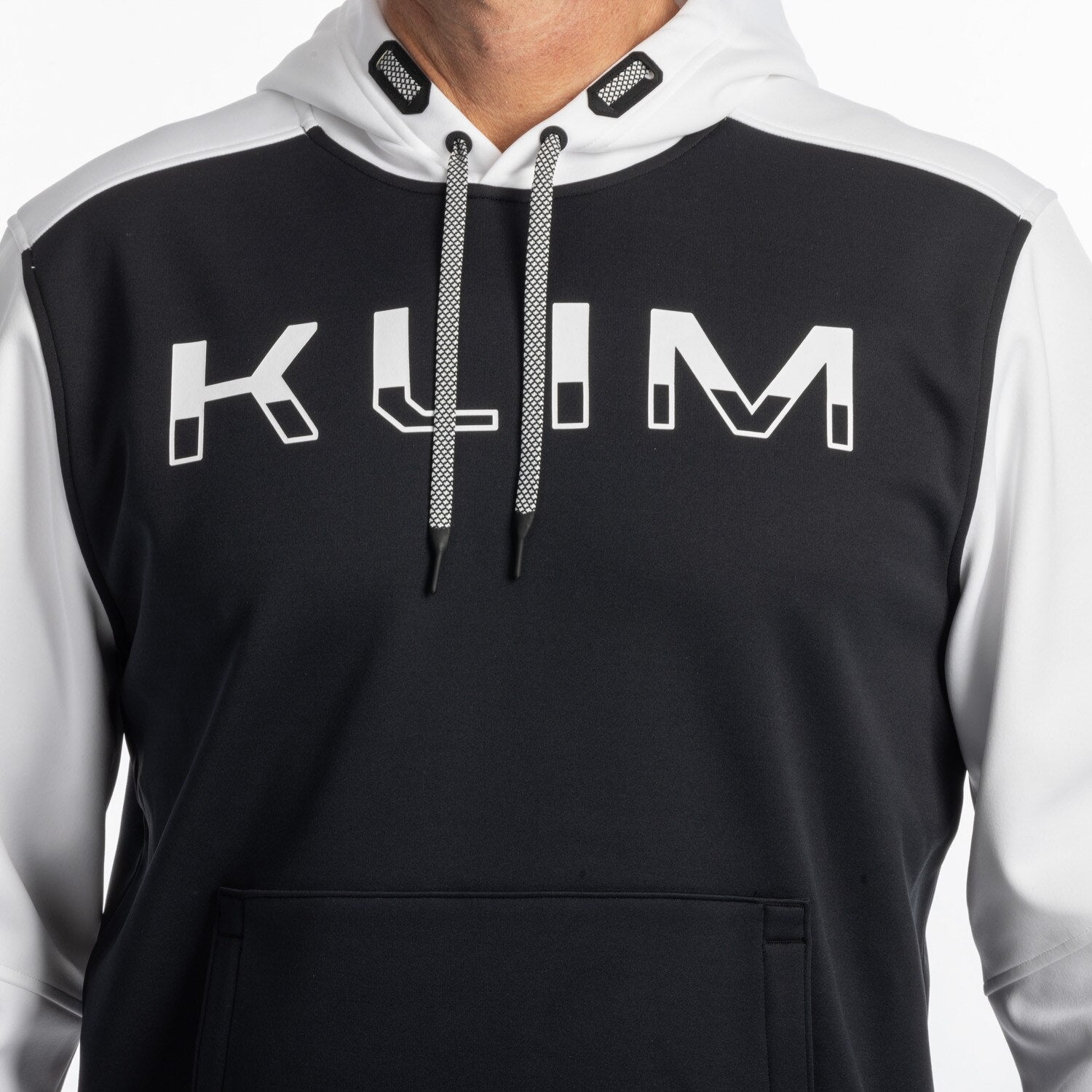 Klim Petrol Pullover Hoodie Black - White (New 2025)