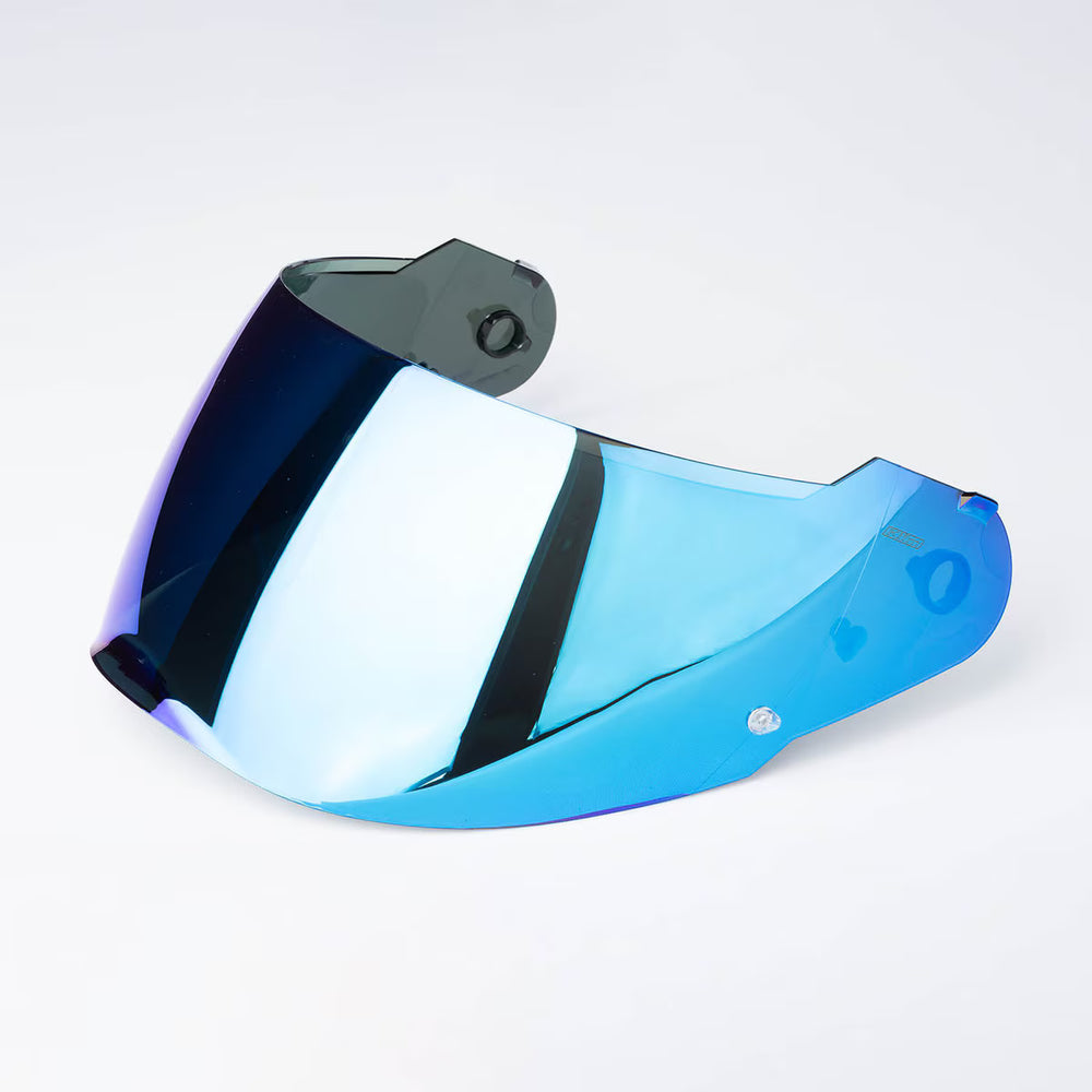 GT1 +IR HD Mirrored Face Shield Dark Smoke Blue Mirrored