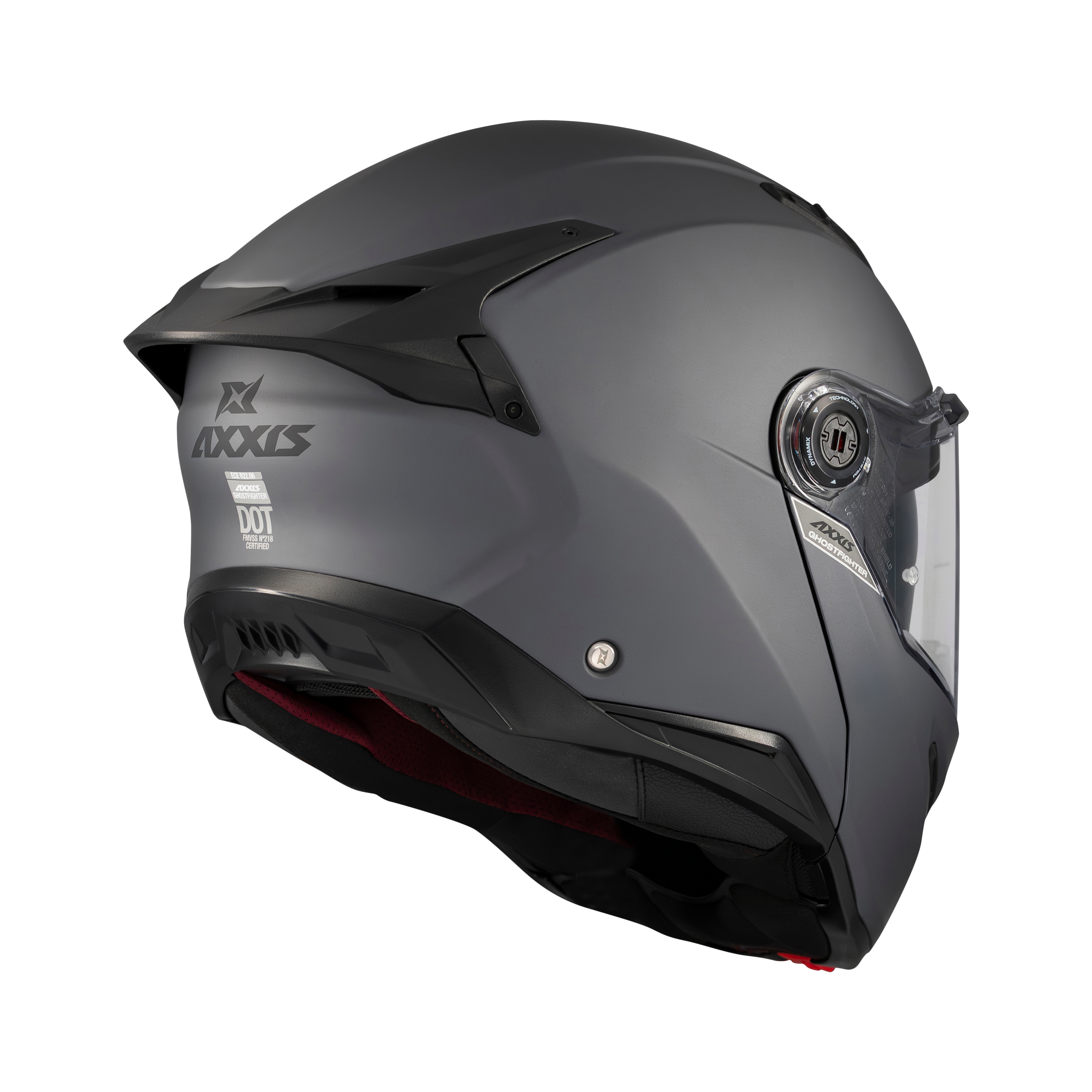 Axxis Helmets Ghostfighter SV Solid A12 Matt Grey Modular Helmet