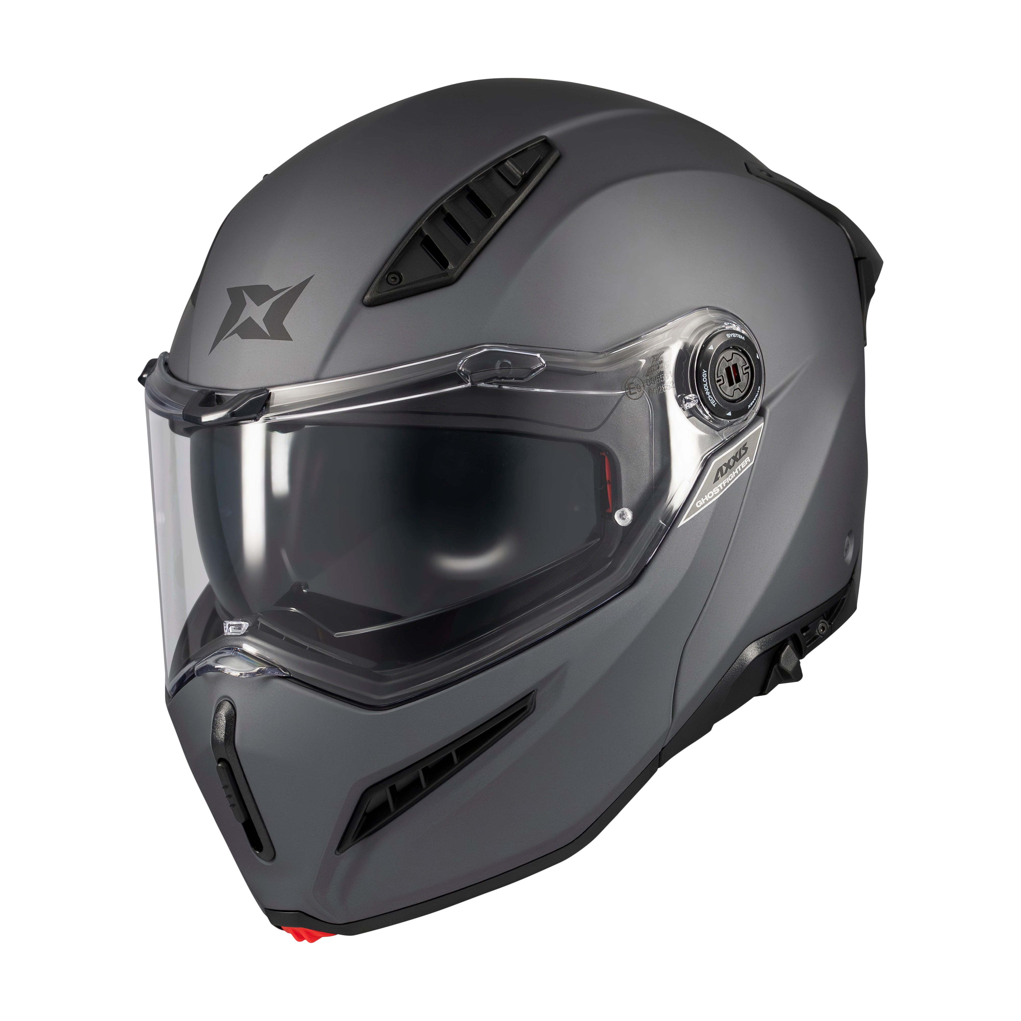 Axxis Helmets Ghostfighter SV Solid A12 Matt Grey Modular Helmet