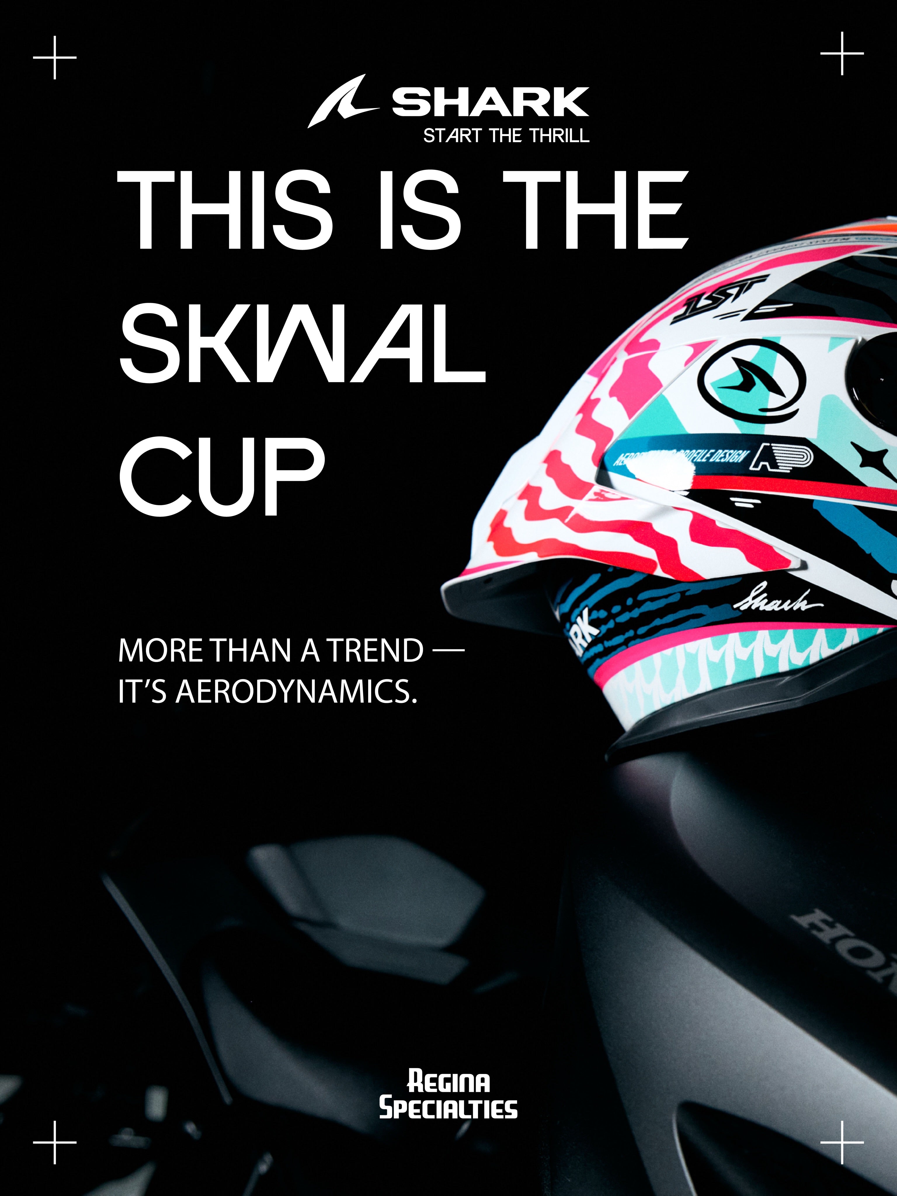 Shark Skwal Cup SPEED-VIB Black Red Silver (KRS)