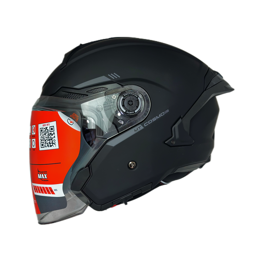 mt bluetooth helmet MT Helmets Cosmo SV Solid A1 Matt Black – Regina Specialties
