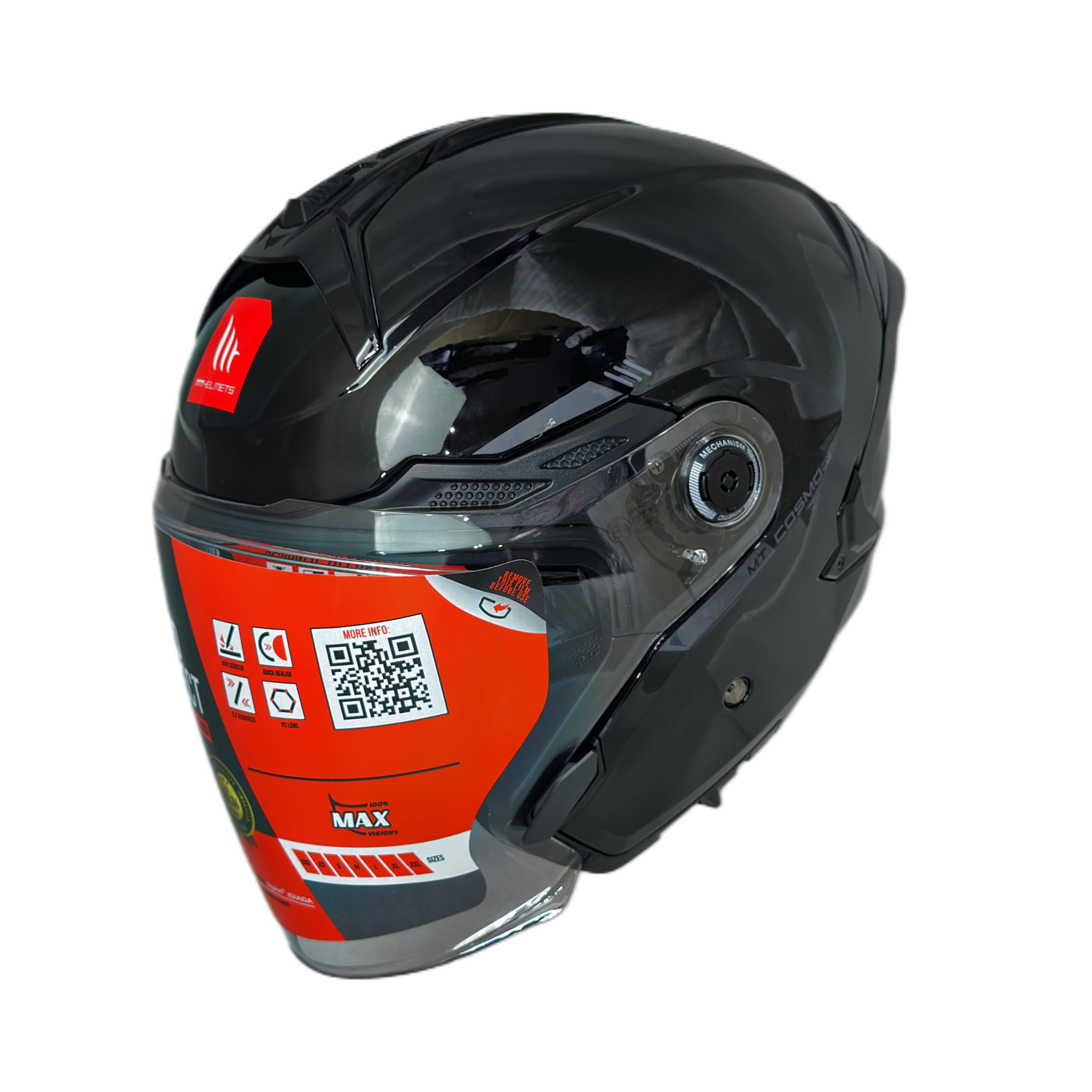 MT Helmets Cosmo SV Solid A1 Gloss Black
