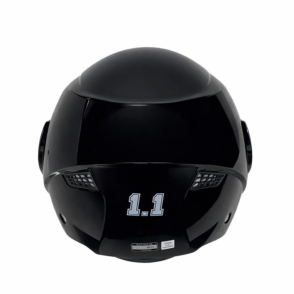 5M 1.1 Gloss Black Helmet