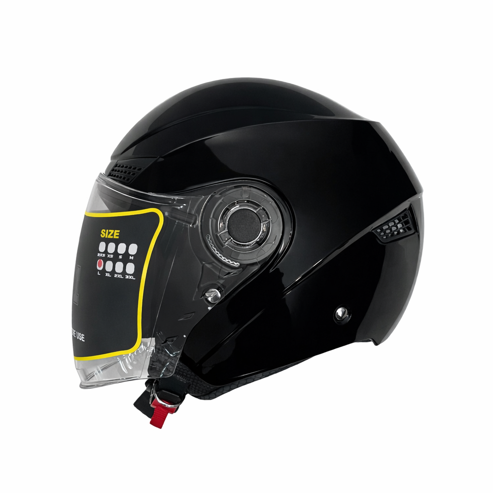 5M 1.1 Gloss Black Helmet