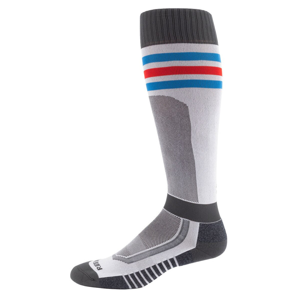 Klim Aggressor Vented Sock Gameday - Hi-Rise/Red/Blue