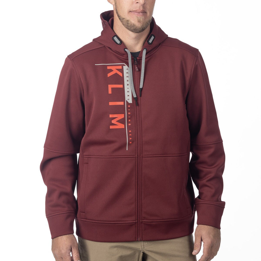 Klim Barracks Hoodie Cabernet - Fiery Red