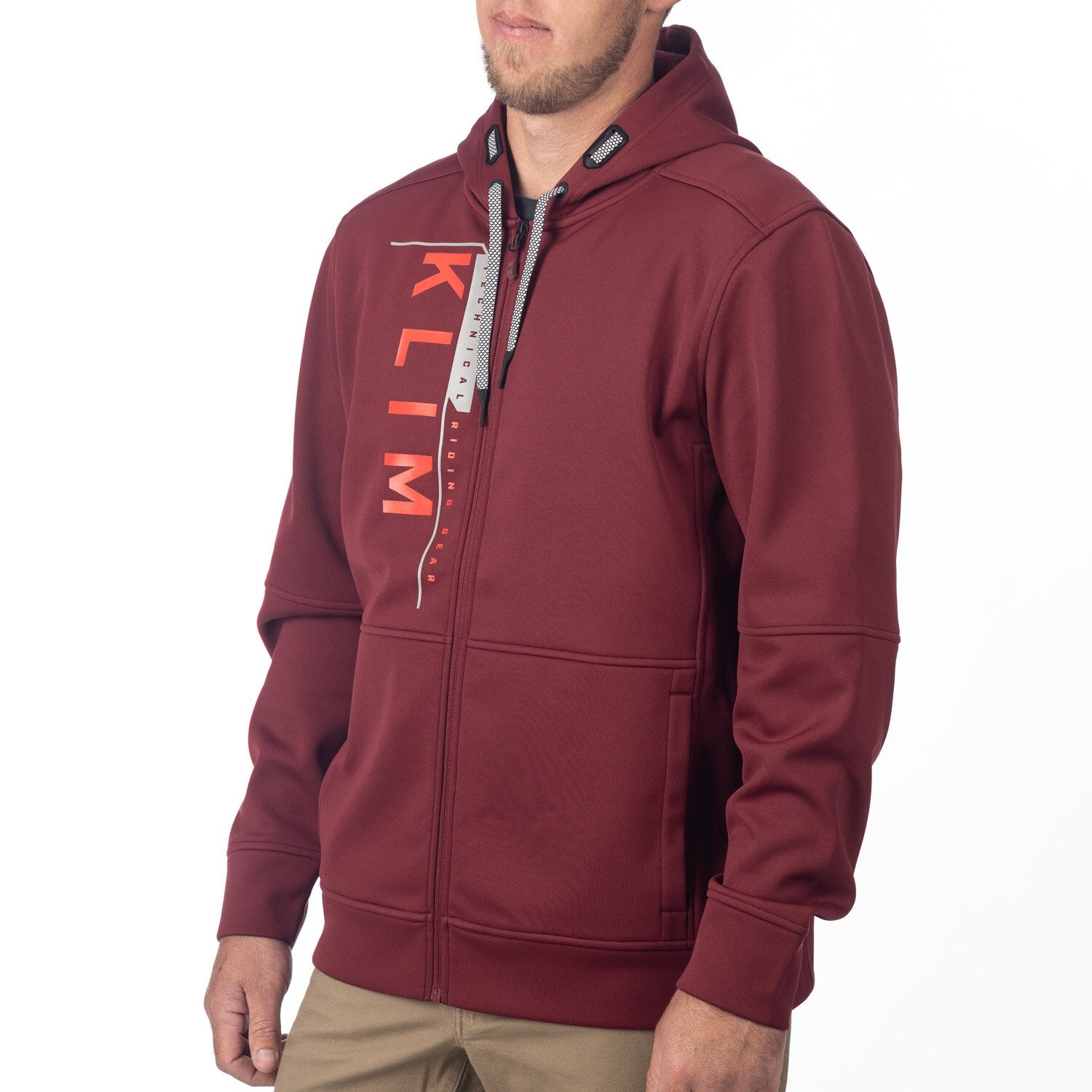 Klim Barracks Hoodie Cabernet - Fiery Red