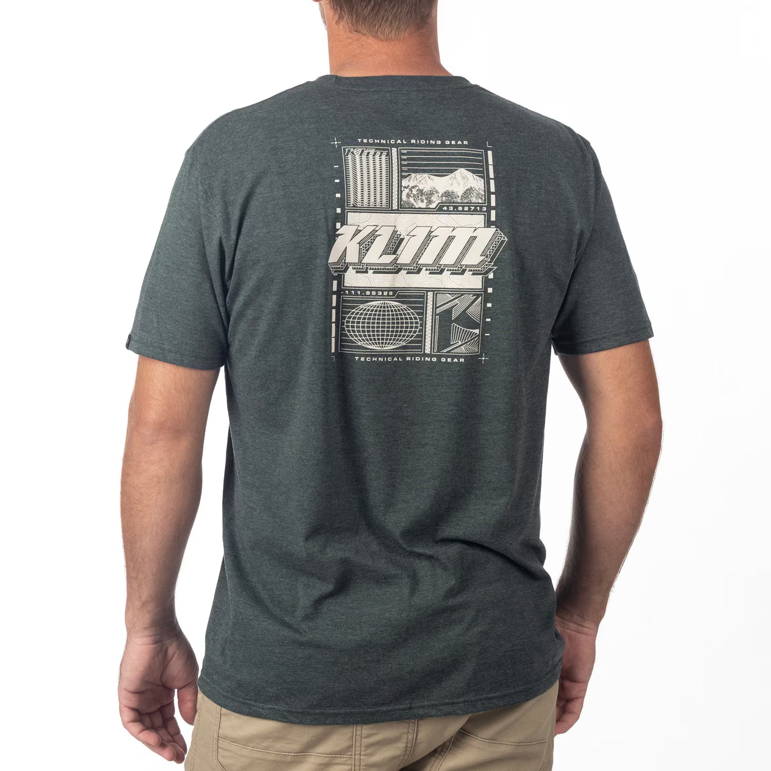 Klim Vision Tri-blend Tee Heathered Forest Green - Peyote