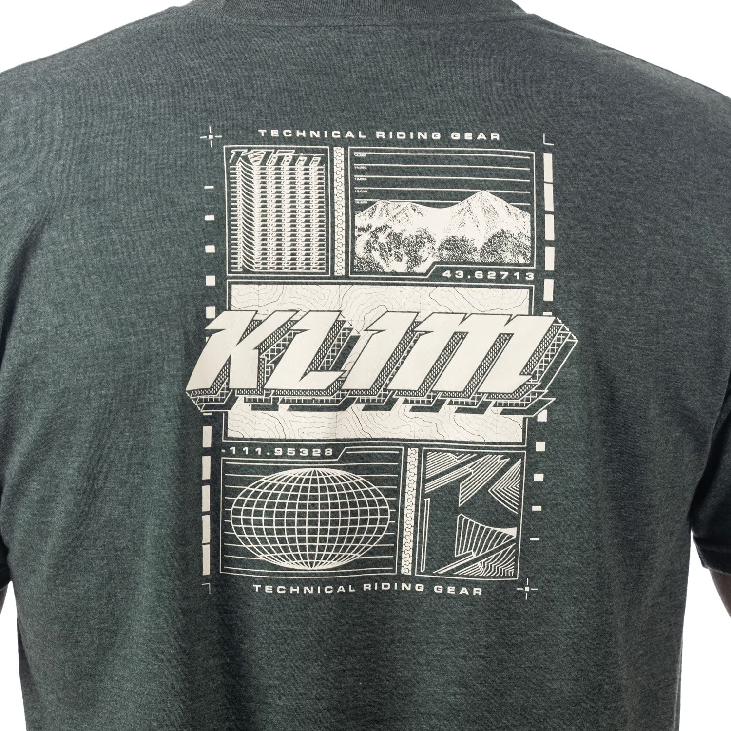 Klim Vision Tri-blend Tee Heathered Forest Green - Peyote