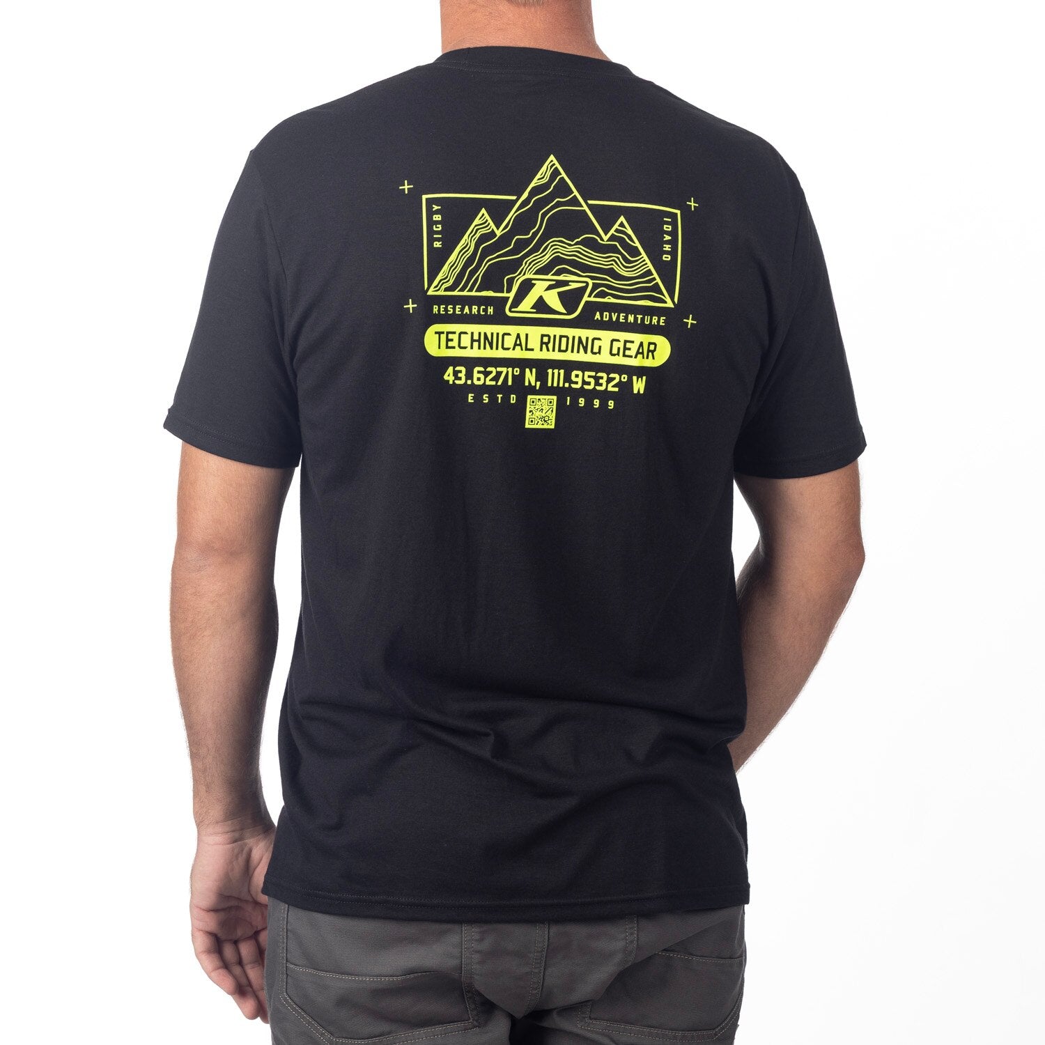 Klim Destination Tri-blend Tee Black - Hi-Vis