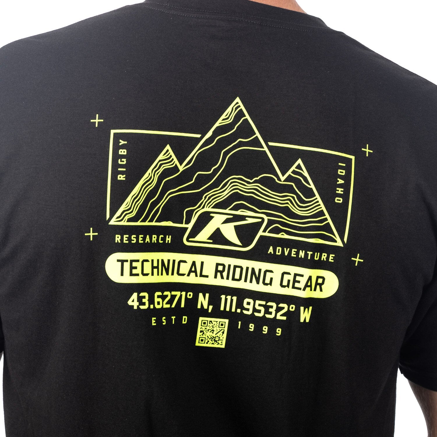 Klim Destination Tri-blend Tee Black - Hi-Vis
