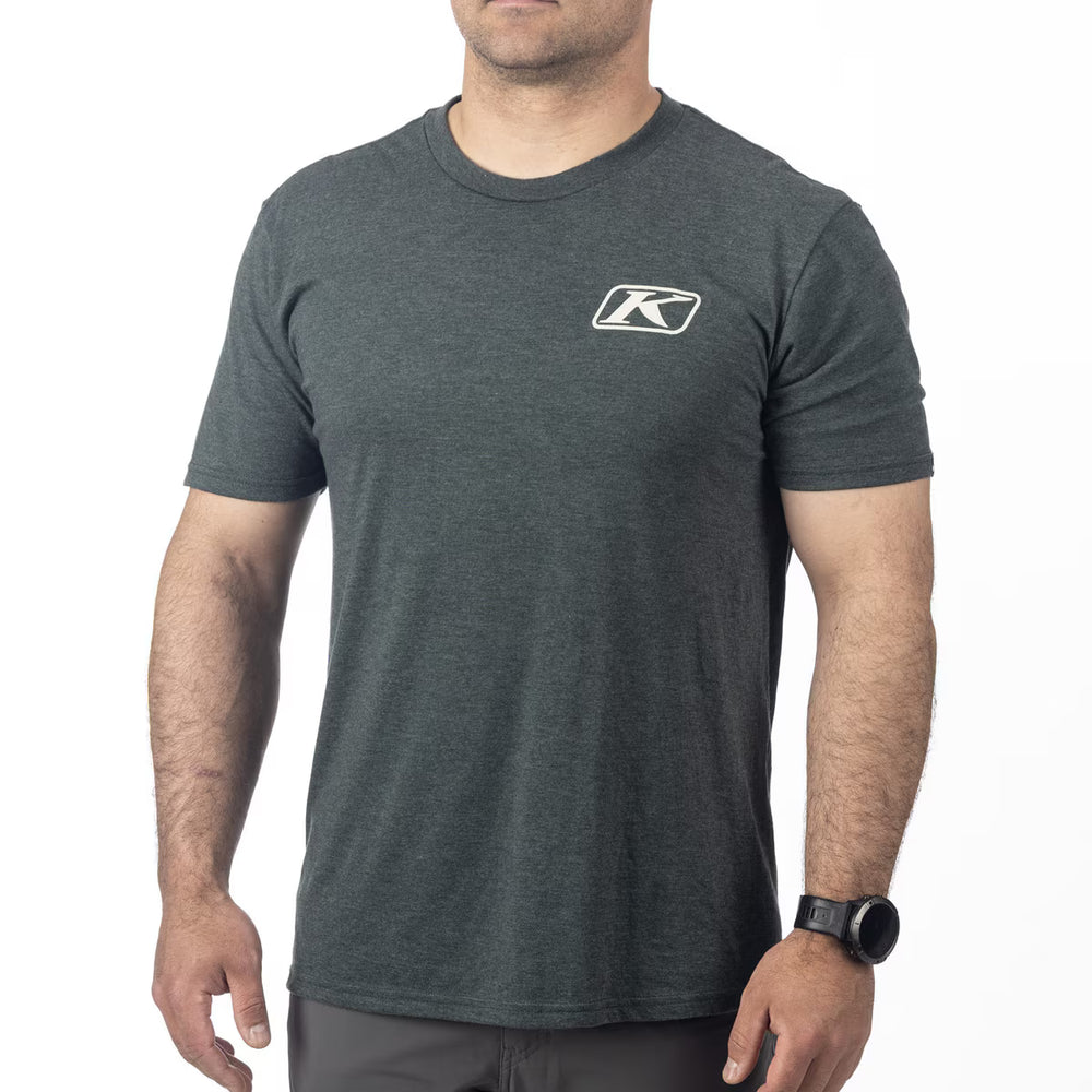 Klim Destination Tri-blend Tee Heathered Forest Green - Peyote