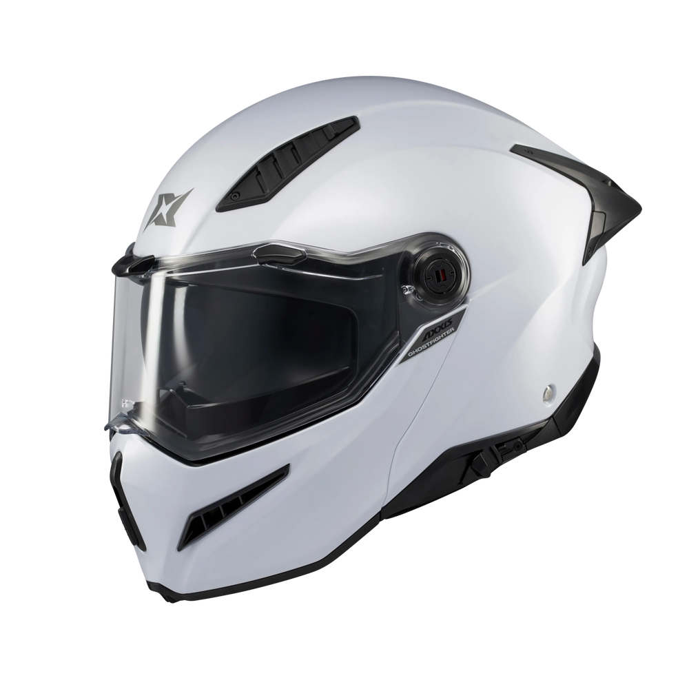 Axxis Helmets Ghostfighter SV Solid A0 Gloss White Modular Helmet