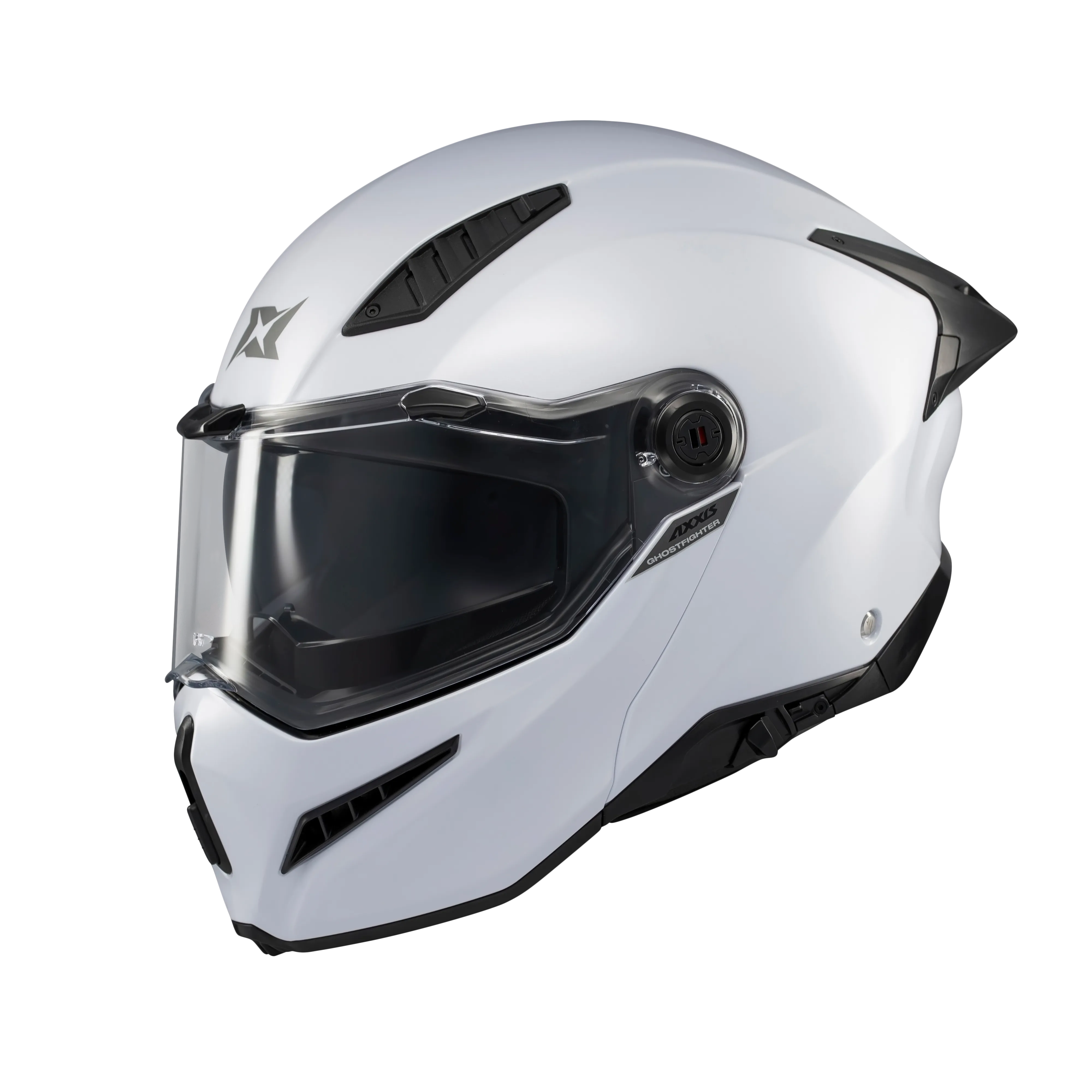 Axxis Helmets Ghostfighter SV Solid A0 Gloss White Modular Helmet
