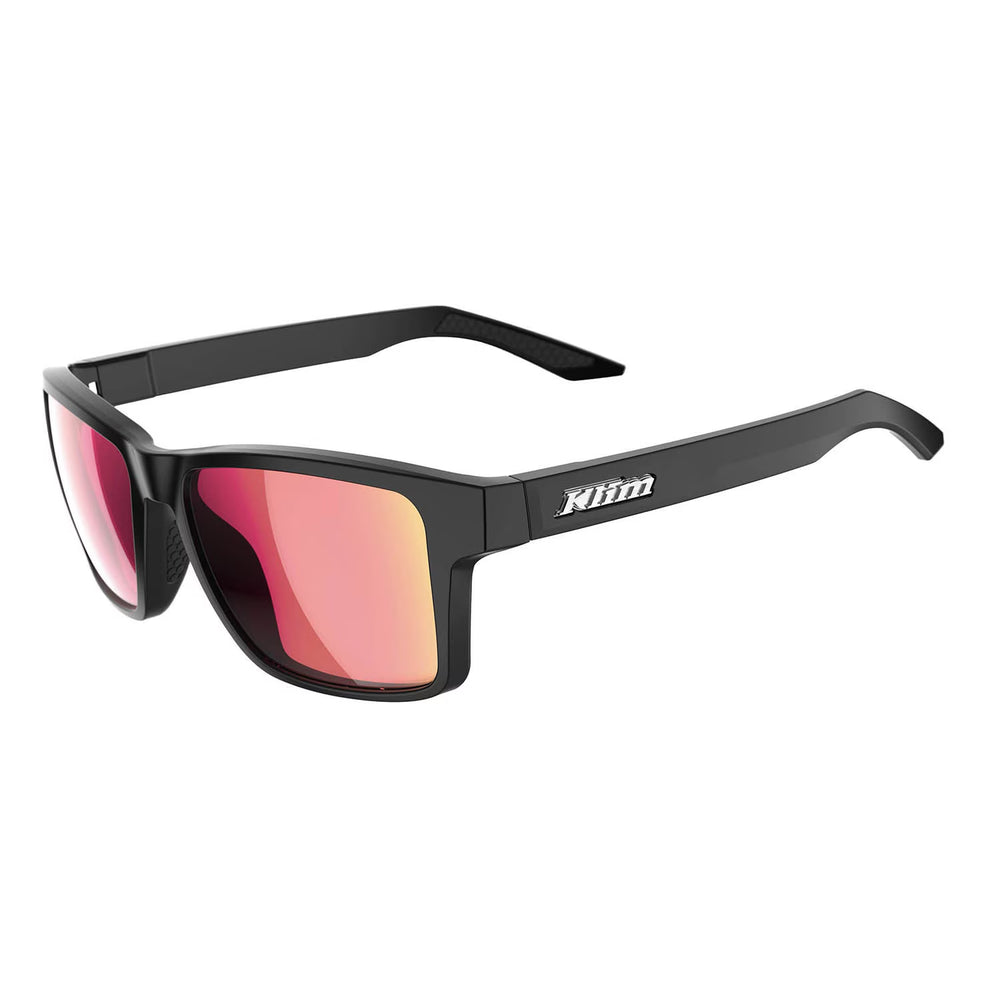 Klim Ignition Sunglasses Matte Black - Smoke Red Mirrored