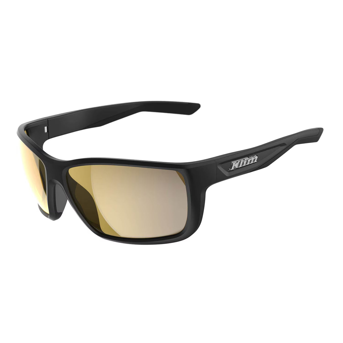 Klim Injector Sunglasses Matte Black - Smoke Gold Mirrored