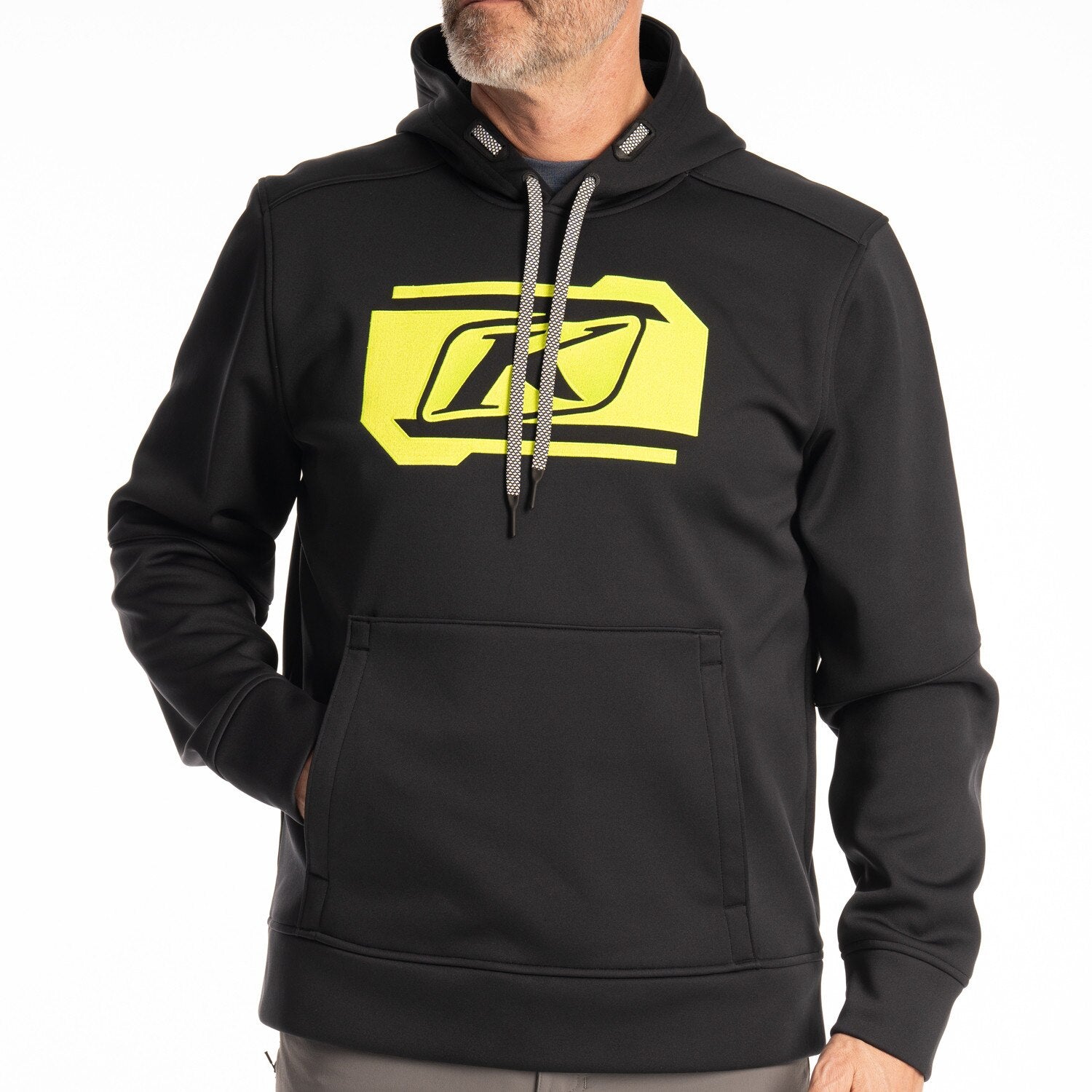 Klim Zone Pullover Hoodie Black - Hi-Vis