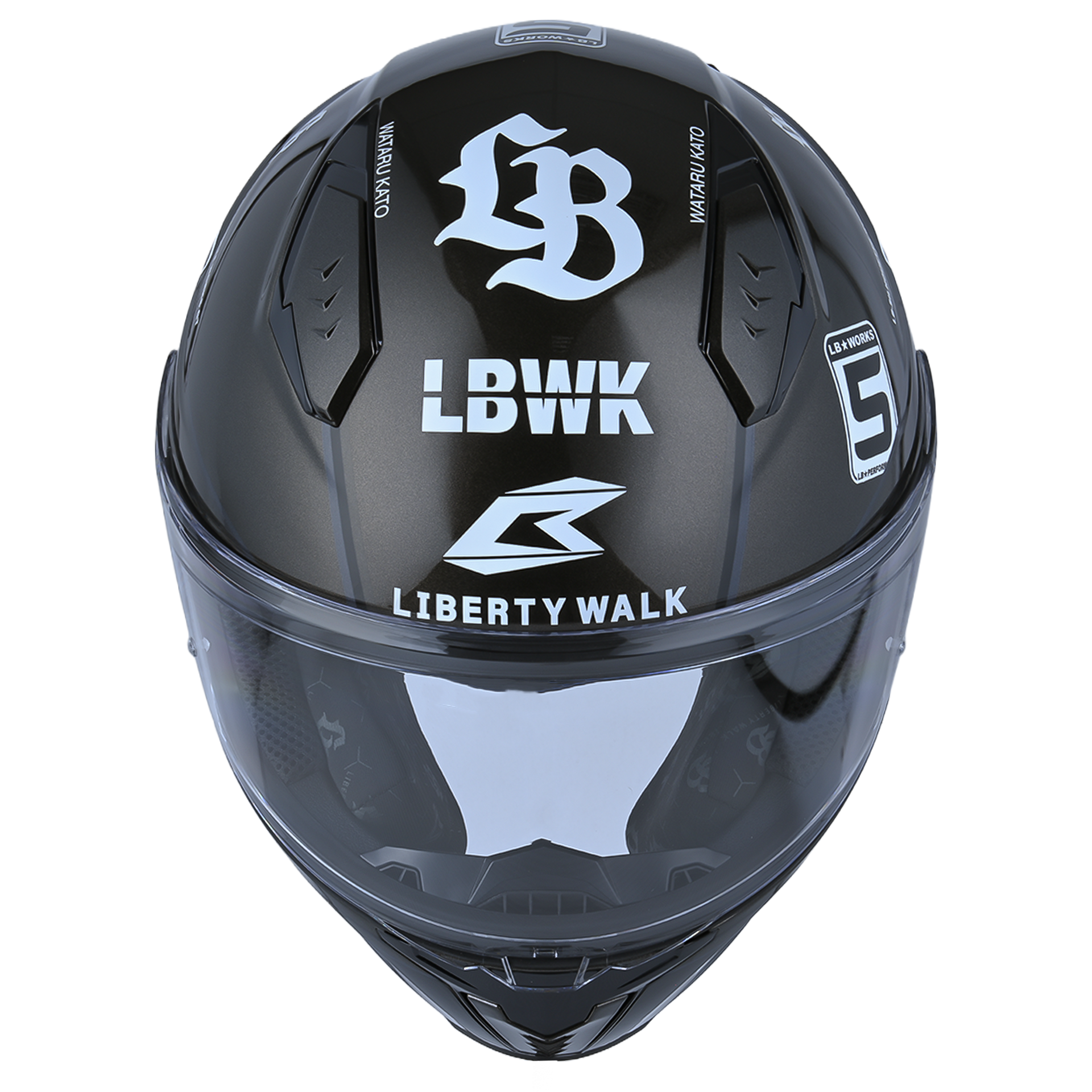 Bilmola Nex R x Liberty Walk - Super Silhouette BLACK Helmet LBWK