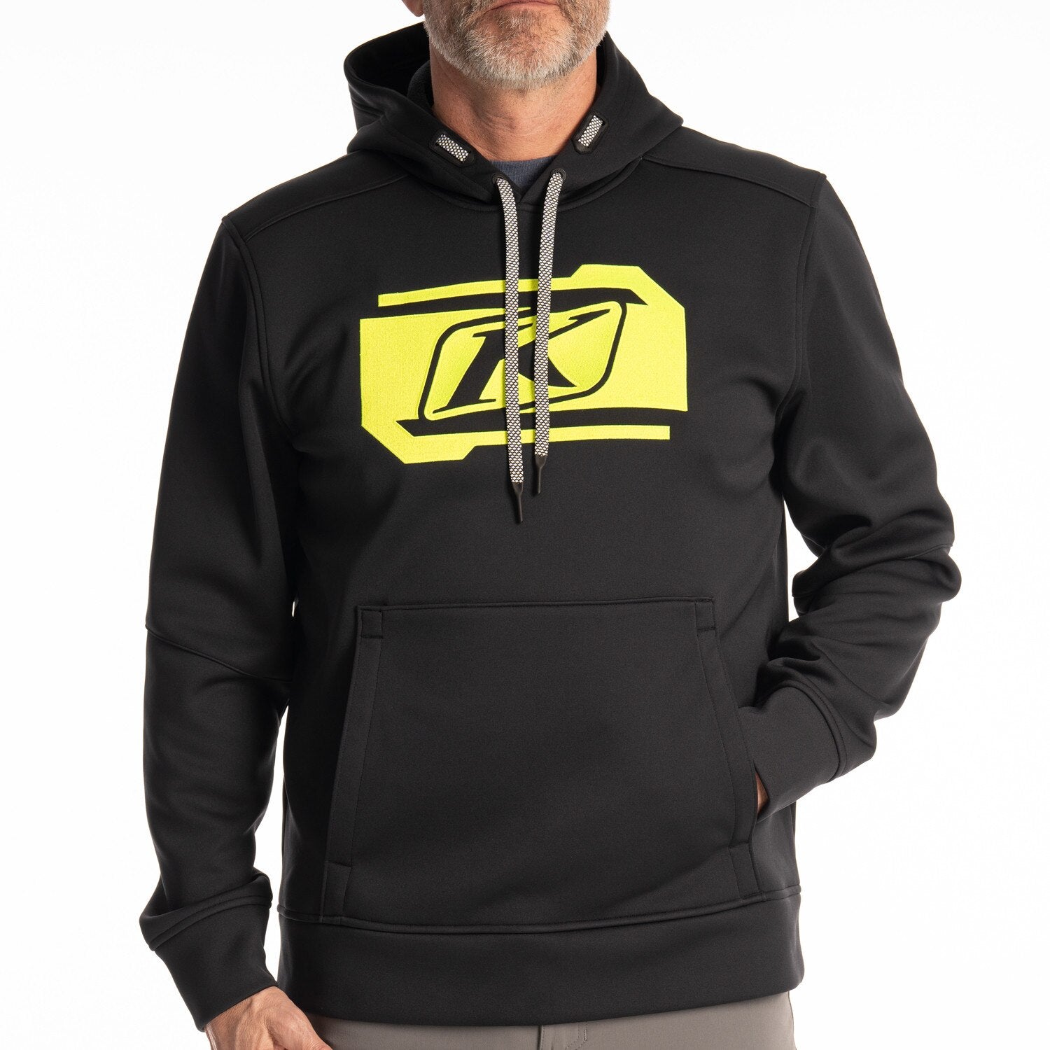Klim Zone Pullover Hoodie Black - Hi-Vis