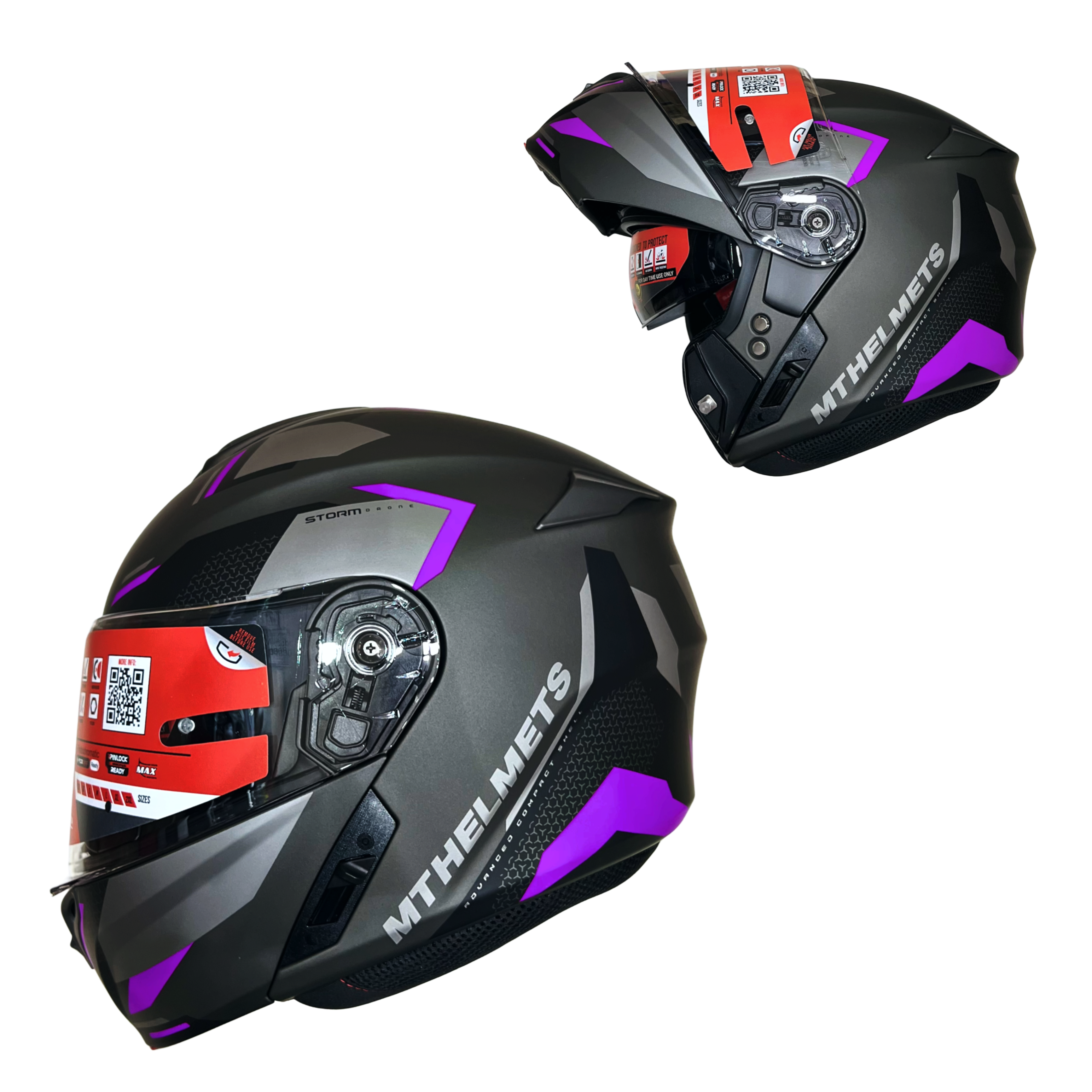 MT Helmets Storm SV Drone D8 Matt