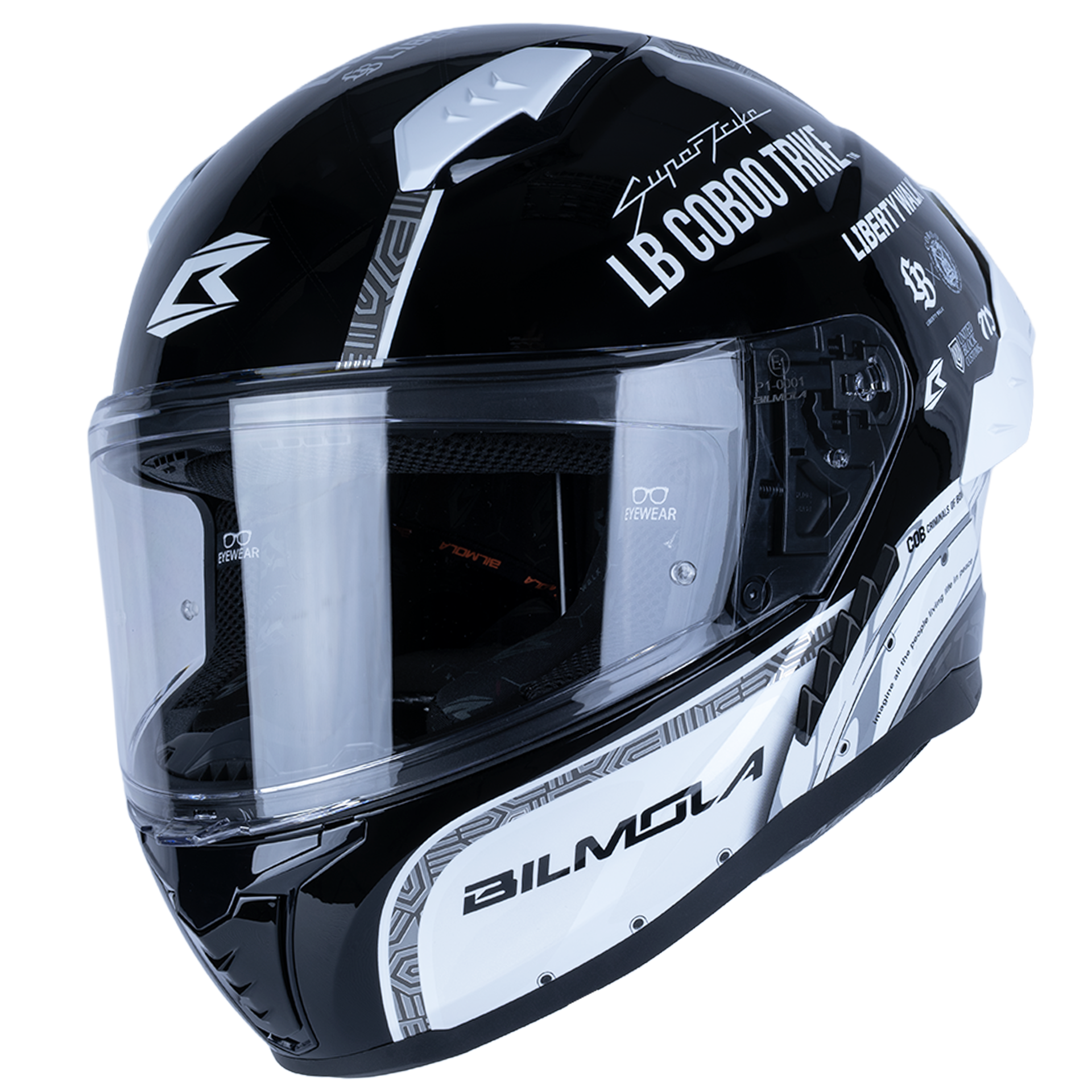 Bilmola Nex R x Liberty Walk - COBOO TRIKE Black/White Helmet LBWK