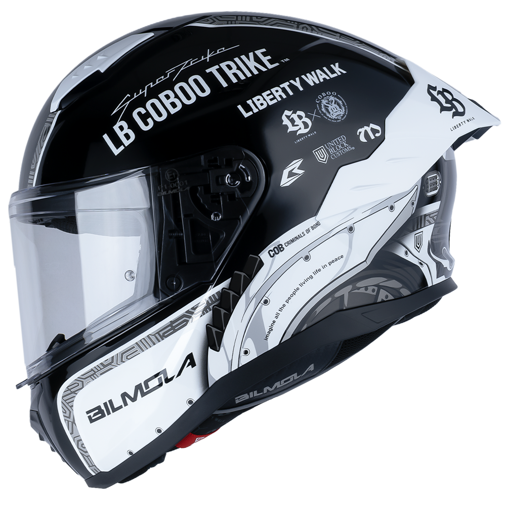 Bilmola Nex R x Liberty Walk - COBOO TRIKE Black/White Helmet LBWK
