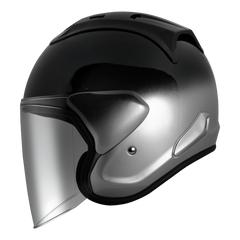 Astone DJ17 v1 Helmet - Gradient Gloss Black/Silver 2 Tone