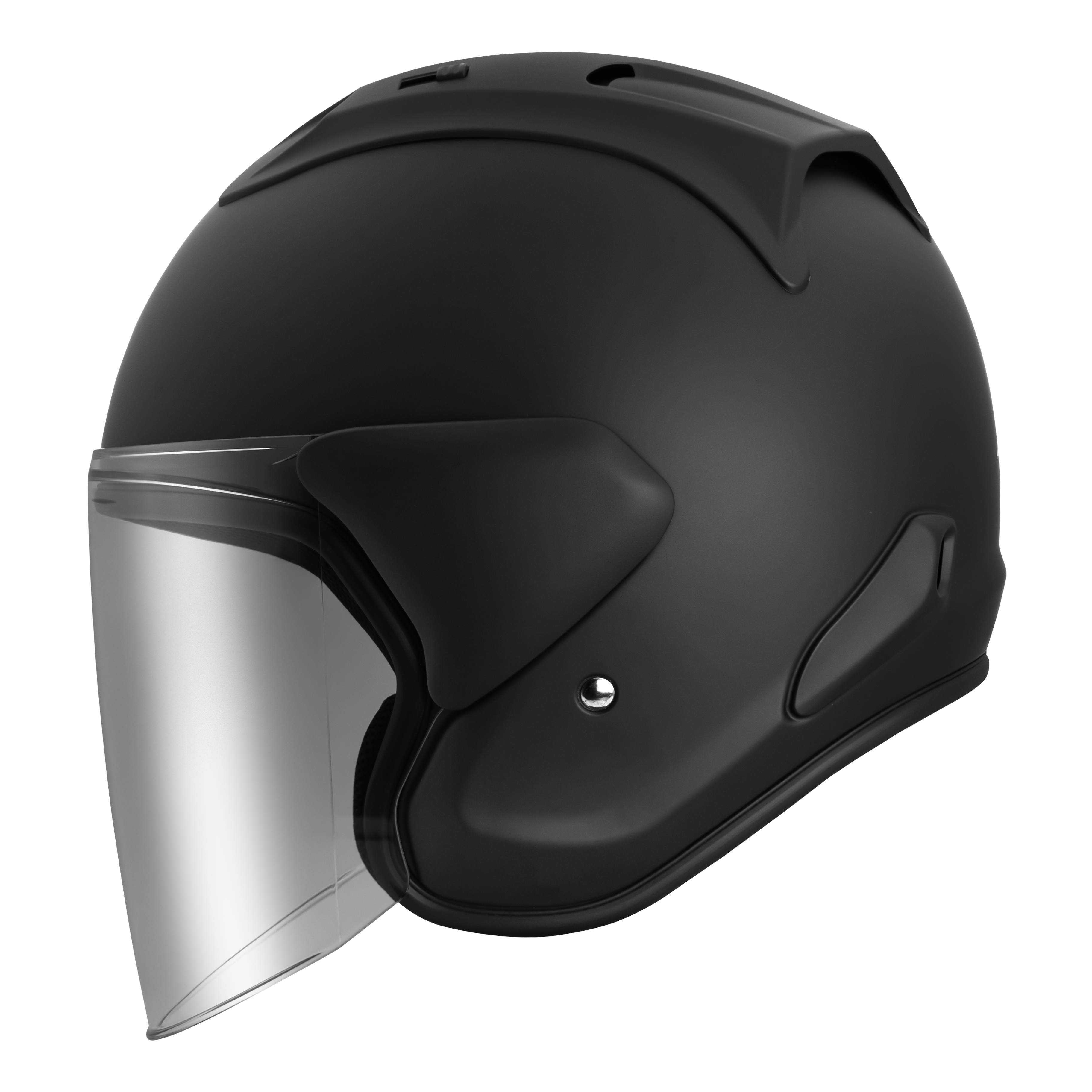 Astone DJ17 v1 Helmet - Matt Black (Built for Big Heads)