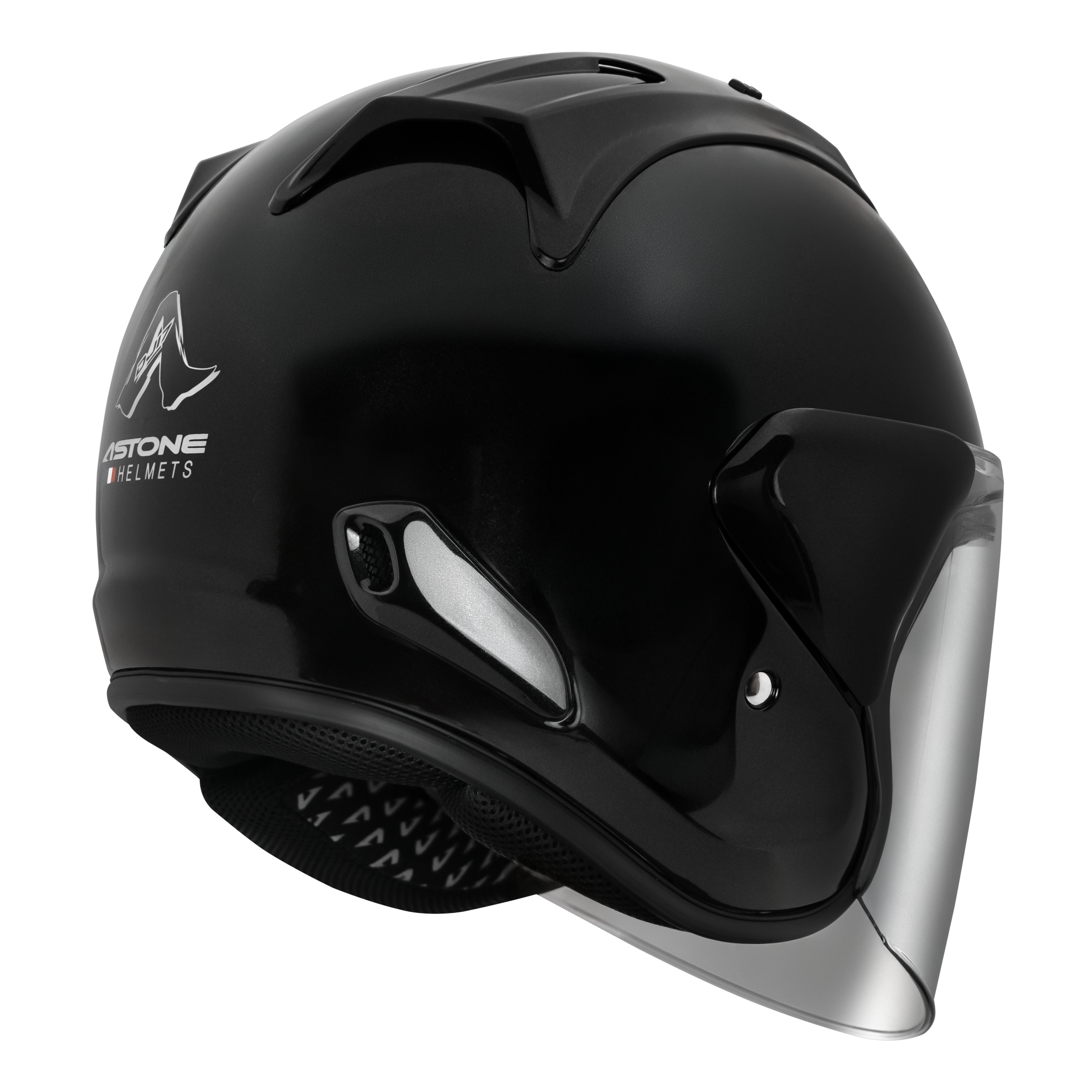 Astone DJ17 v2 Helmet - Gloss Black