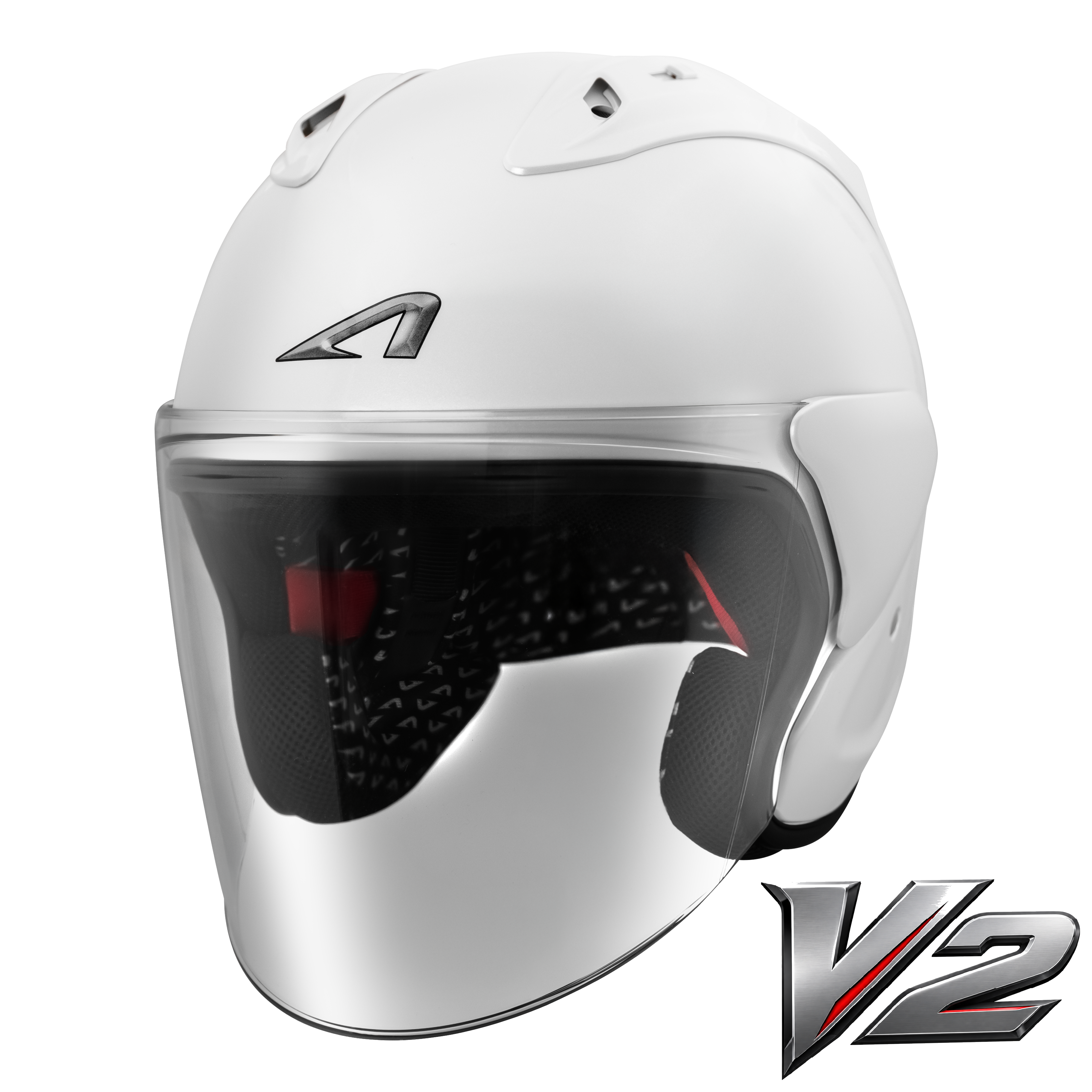 Astone DJ17 v2 Helmet - Gloss Pearl White