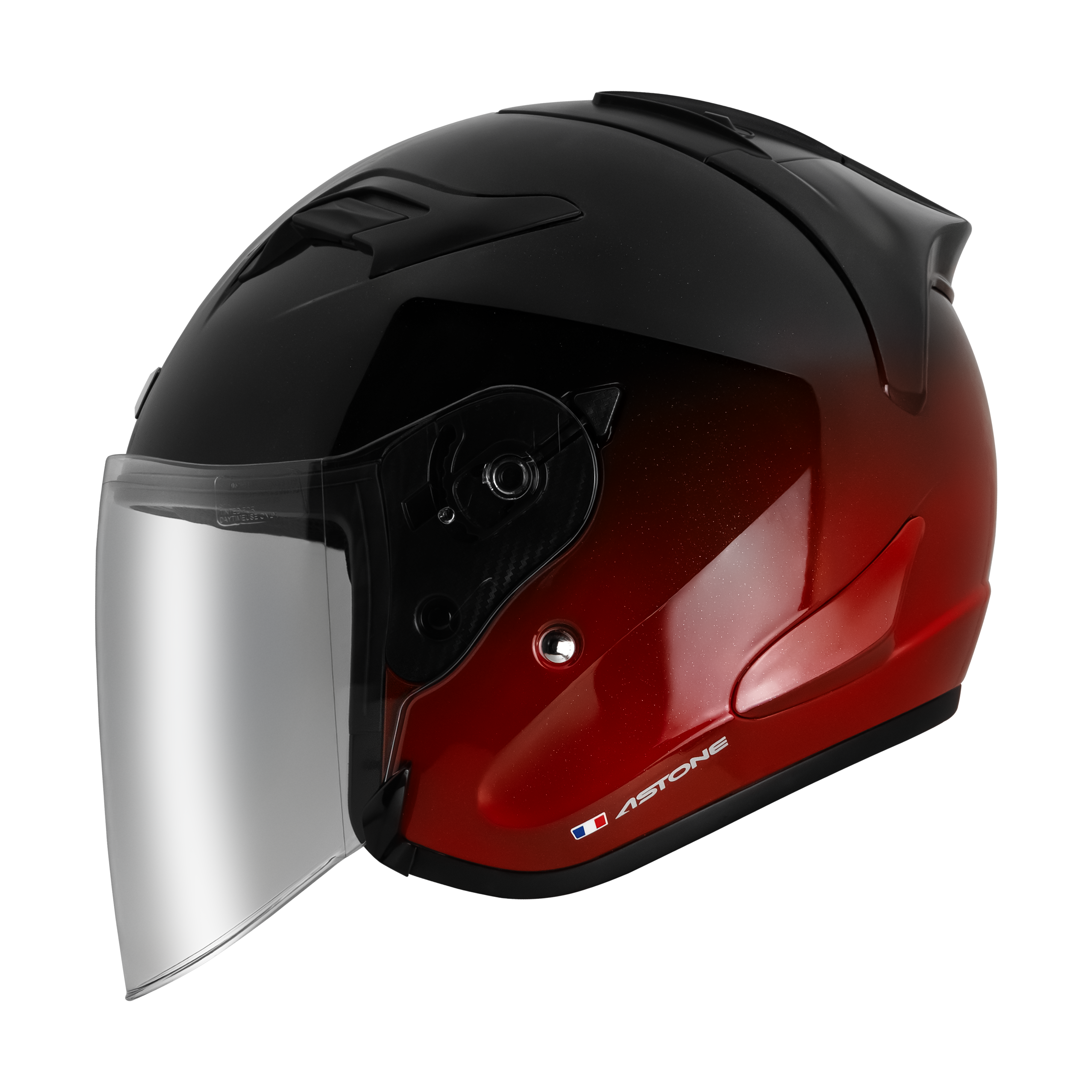 Astone DJR Helmet Two Tone Black/Red